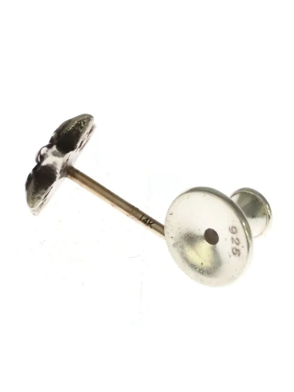 Chrome Hearts CO Star Stud Earrings Silver